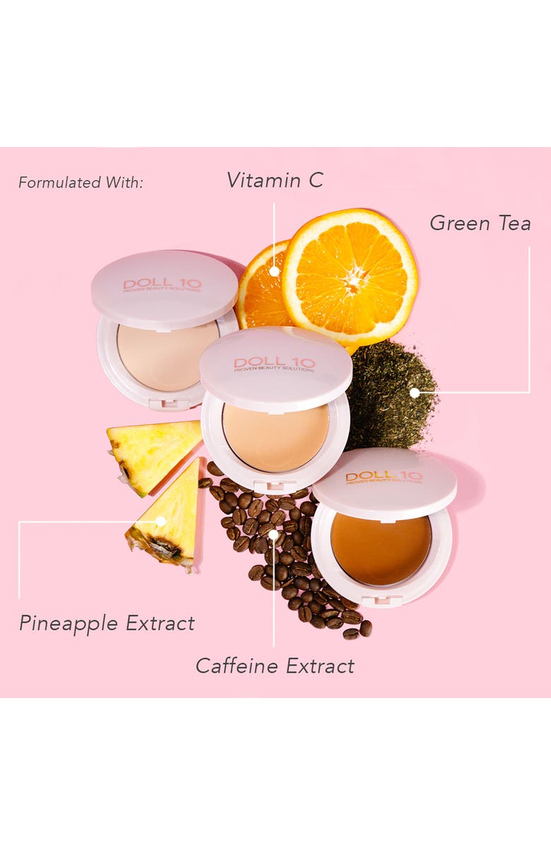 Doll 10 Beauty TCE Super Coverage Talc-Free Serum Powder with Ceramides, Alternate, color, Tan/Deep