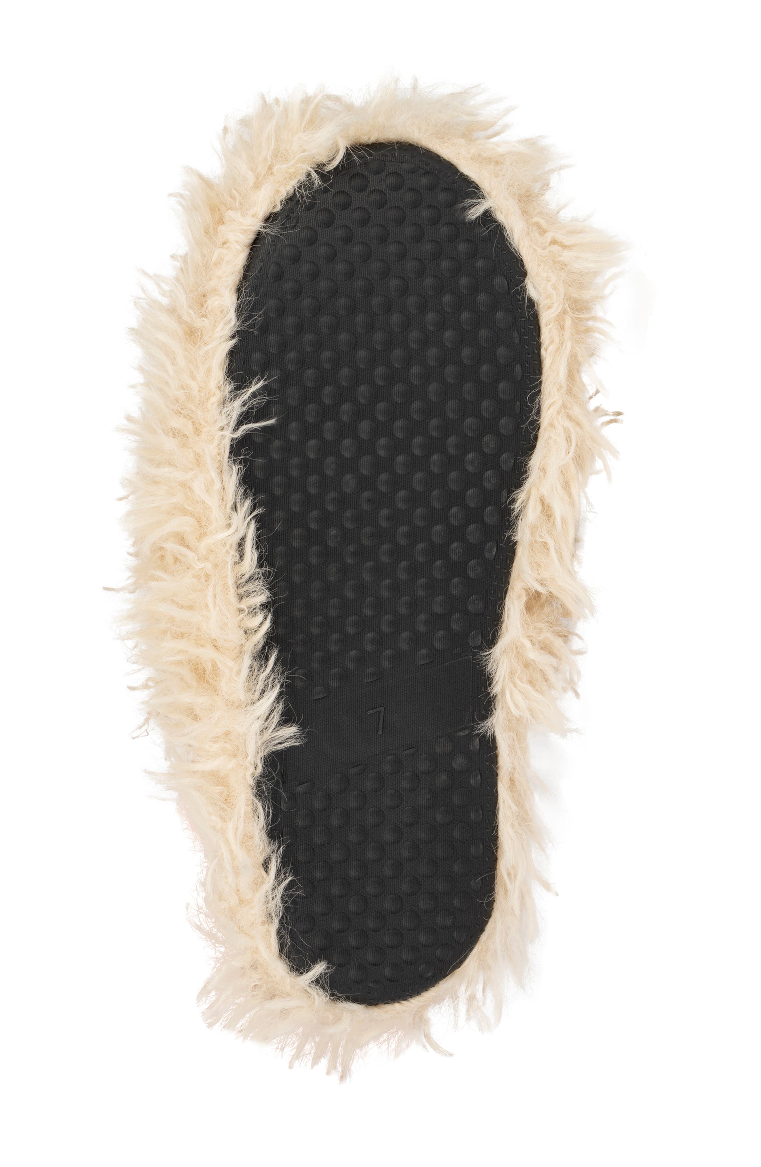 OLIVIA MILLER Shaggy Faux Fur Slipper, Alternate, color, 