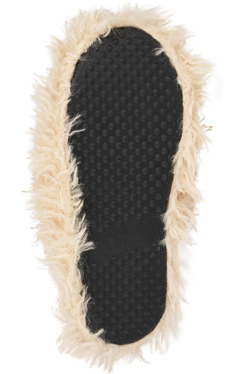 OLIVIA MILLER Shaggy Faux Fur Slipper, Alternate, color,