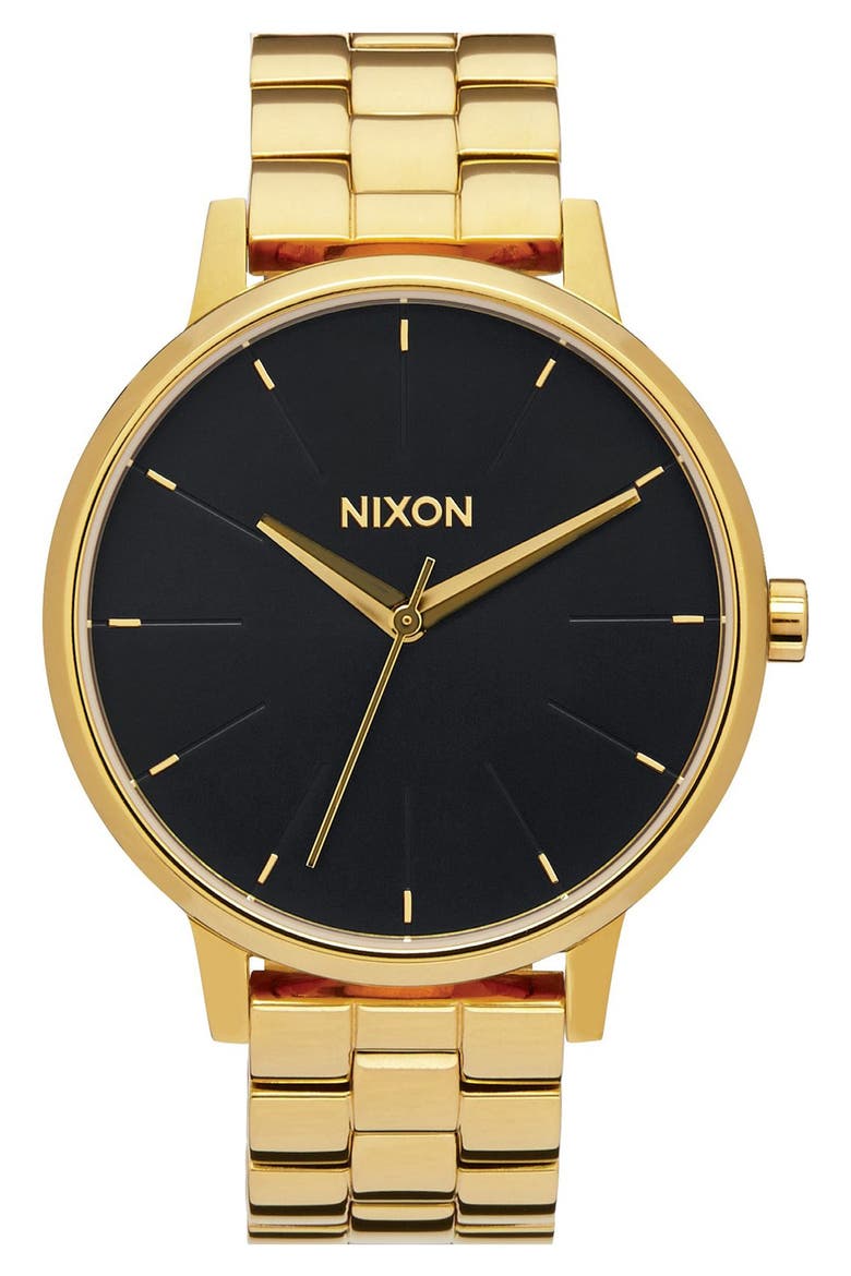 The Kensington Bracelet Watch, 37mm, Main, color, GOLD/ BLACK