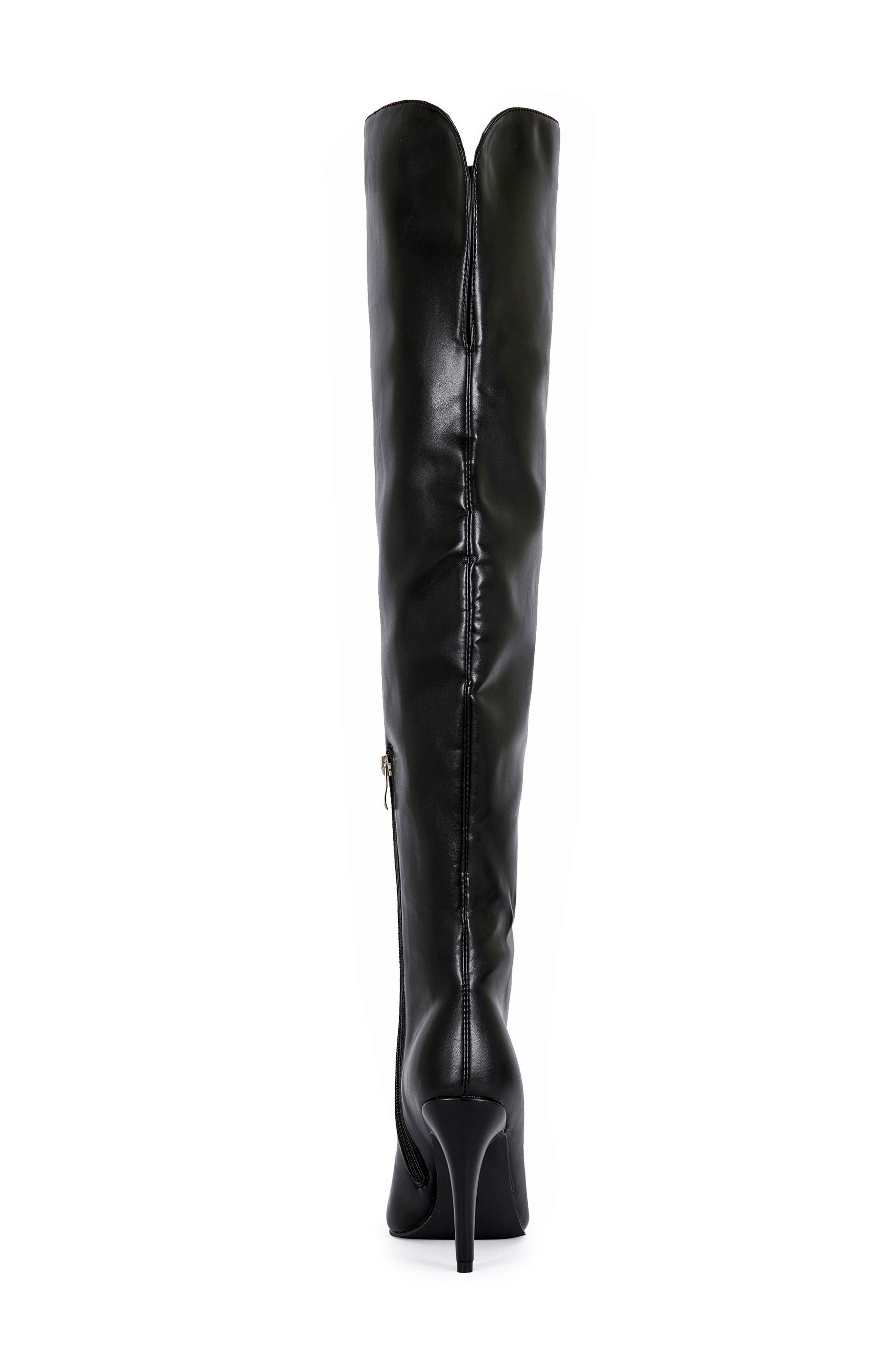 AZALEA WANG Beaucoup Over the Knee Boot, Alternate, color, Black