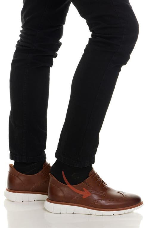 Marc Joseph New York Hill Street Hands Free Technology Leather Wingtip Casual Oxford In Brown