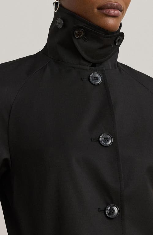 Ralph Lauren Lauren Cotton Blend Coat In Black