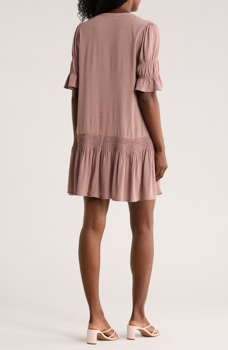 Lovestitch Drop Waist Minidress, Alternate, color, Light Mocha