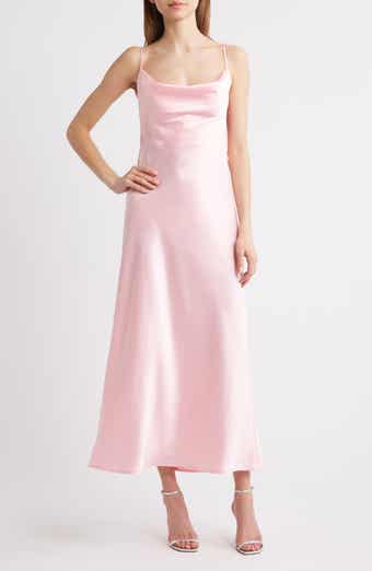 Pandora Flower Satin Cocktail Dress
