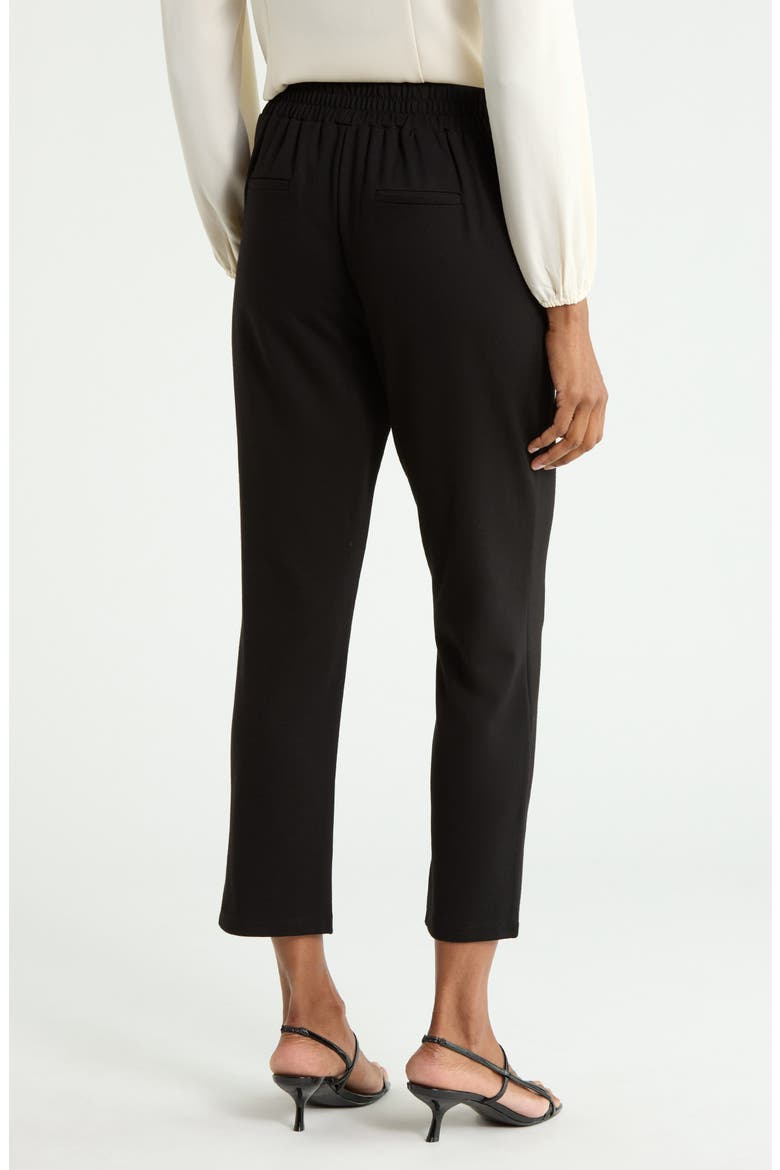 Ponte Ankle Trousers, Alternate, color, BLACK