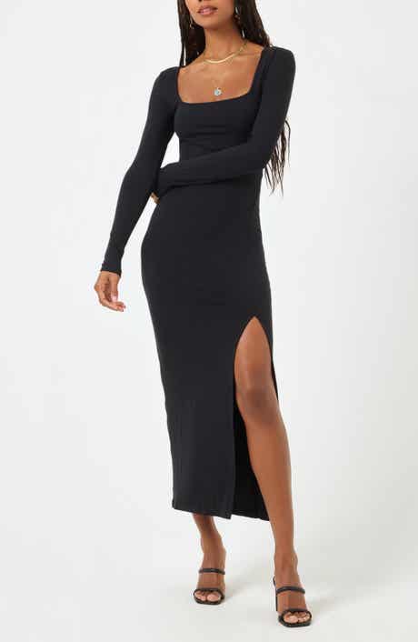 LSPACE Windsor Long Sleeve Midi Dress