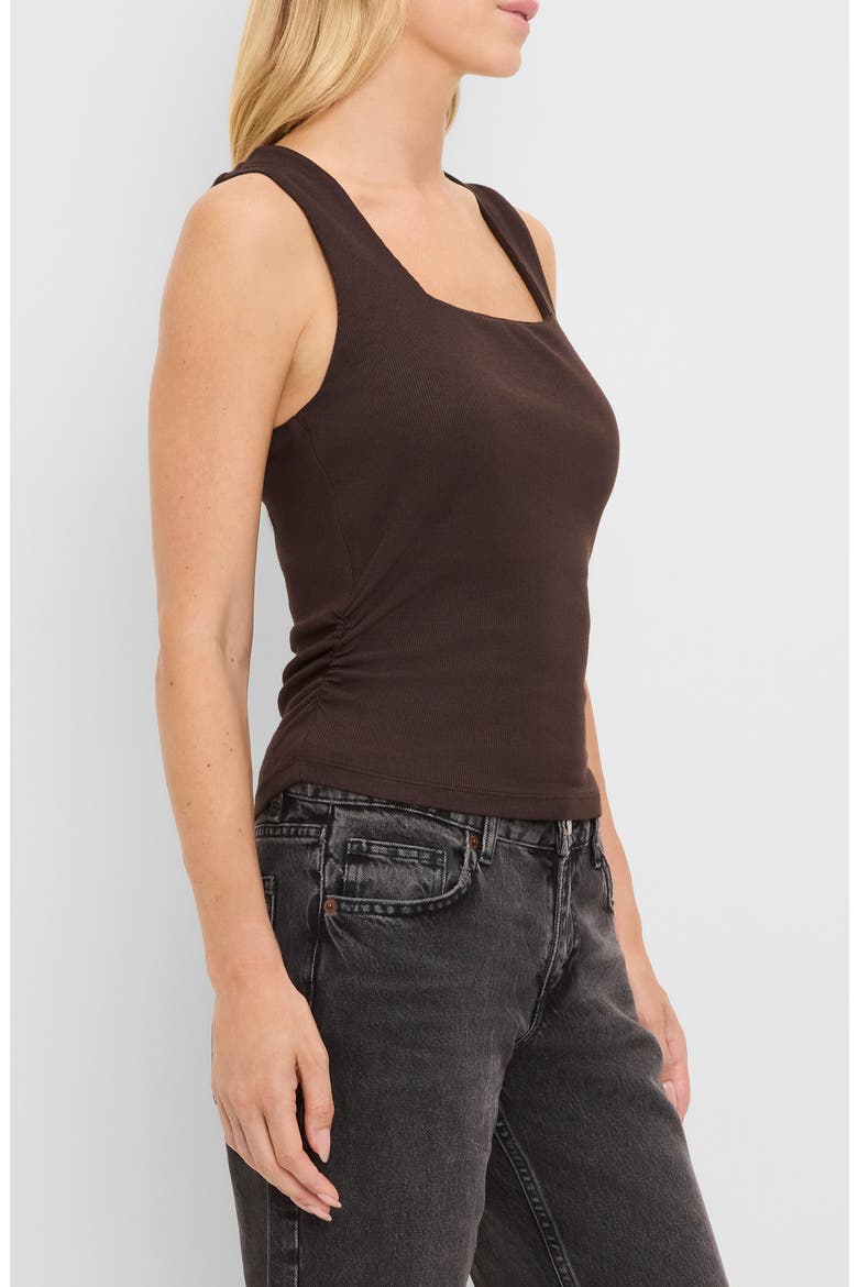 Maribel Square Neck Tank, Alternate, color, JAVA