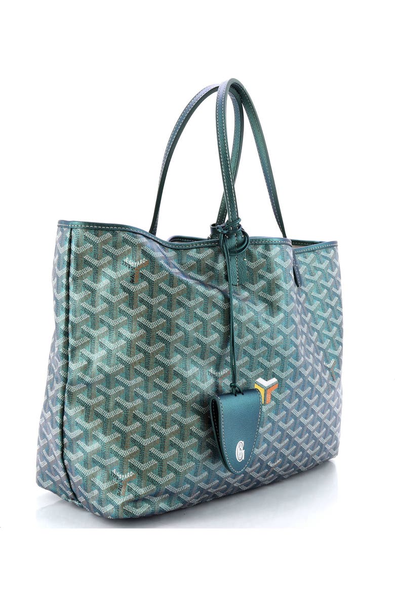 Pre-Owned Goyard Saint Louis Tote Iridescent Coated Canvas PM, Alternate, color, Green
