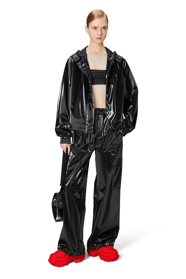 Waterproof Hooded Rain Jacket, Alternate, color, NIGHT