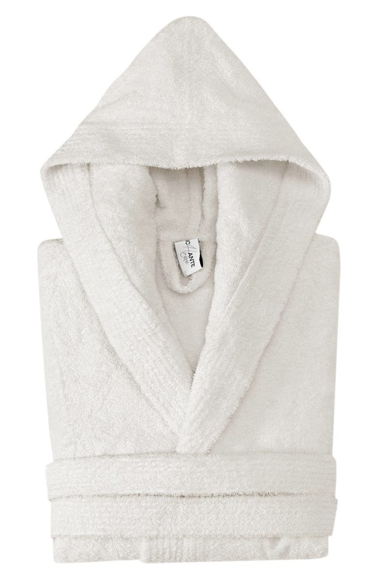 DePera Hooded Turkish Cotton Bathrobe, Main, color, Cream