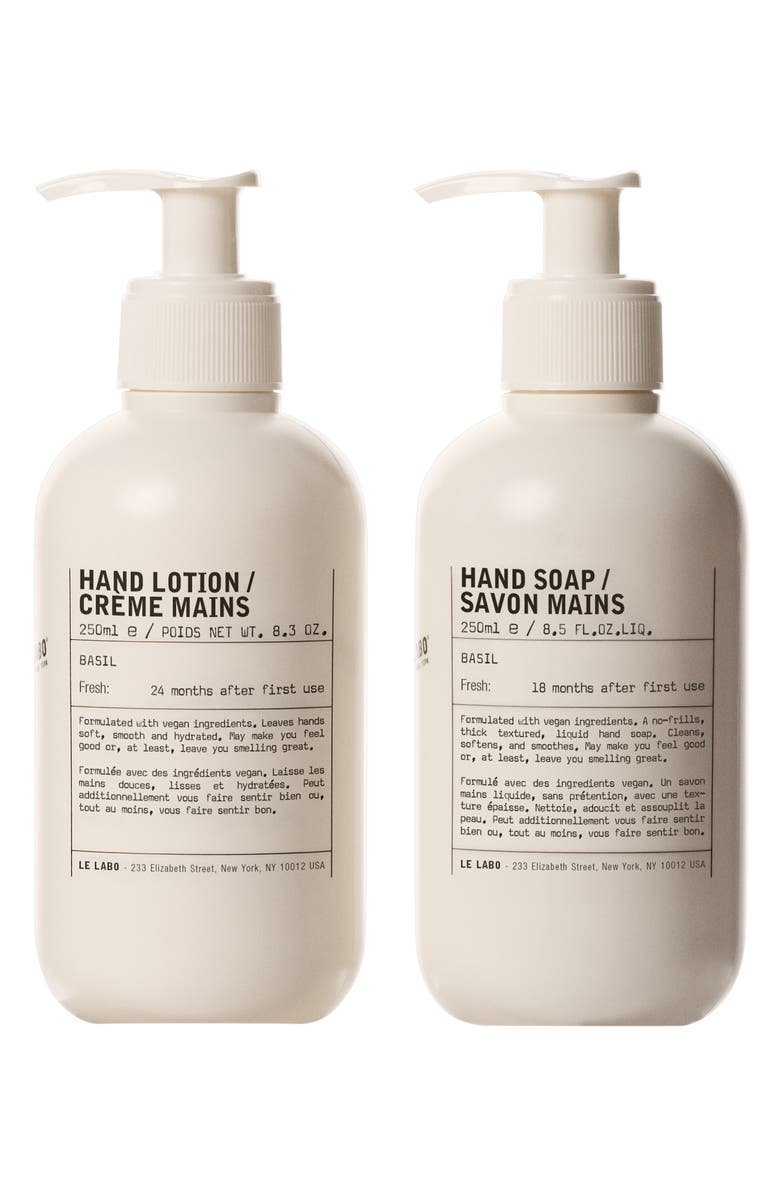 Le Labo Basil Hand Lotion & Hand Soap Set, Alternate, color, 