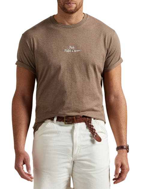 Big & Tall Embroidered-Logo Jersey T-Shirt