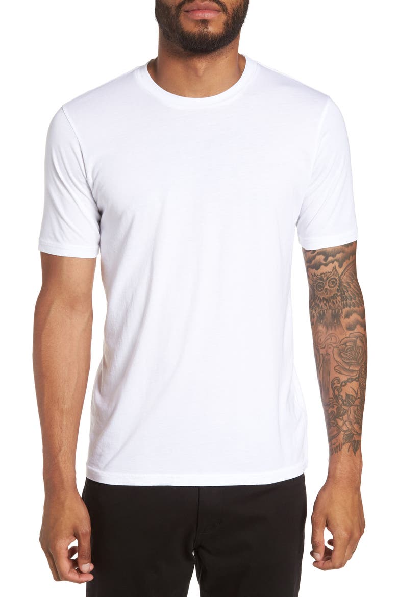 Supima® Blend Classic Crew T-Shirt, Main, color, WHITE