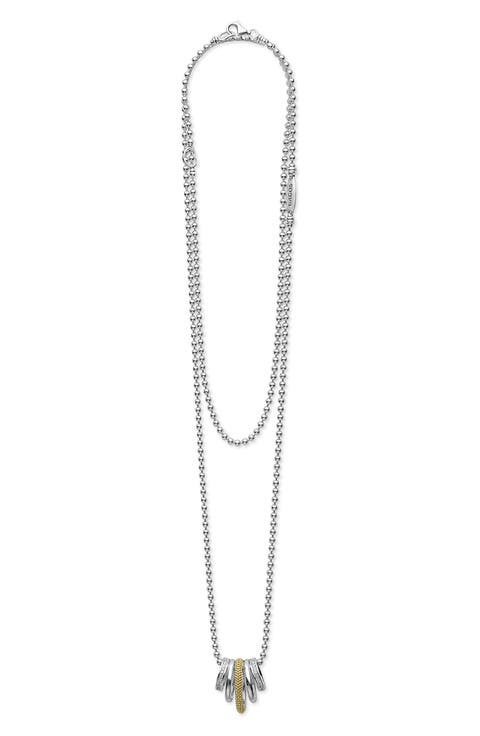 Caviar Lux Pavé Diamond Pendant Necklace