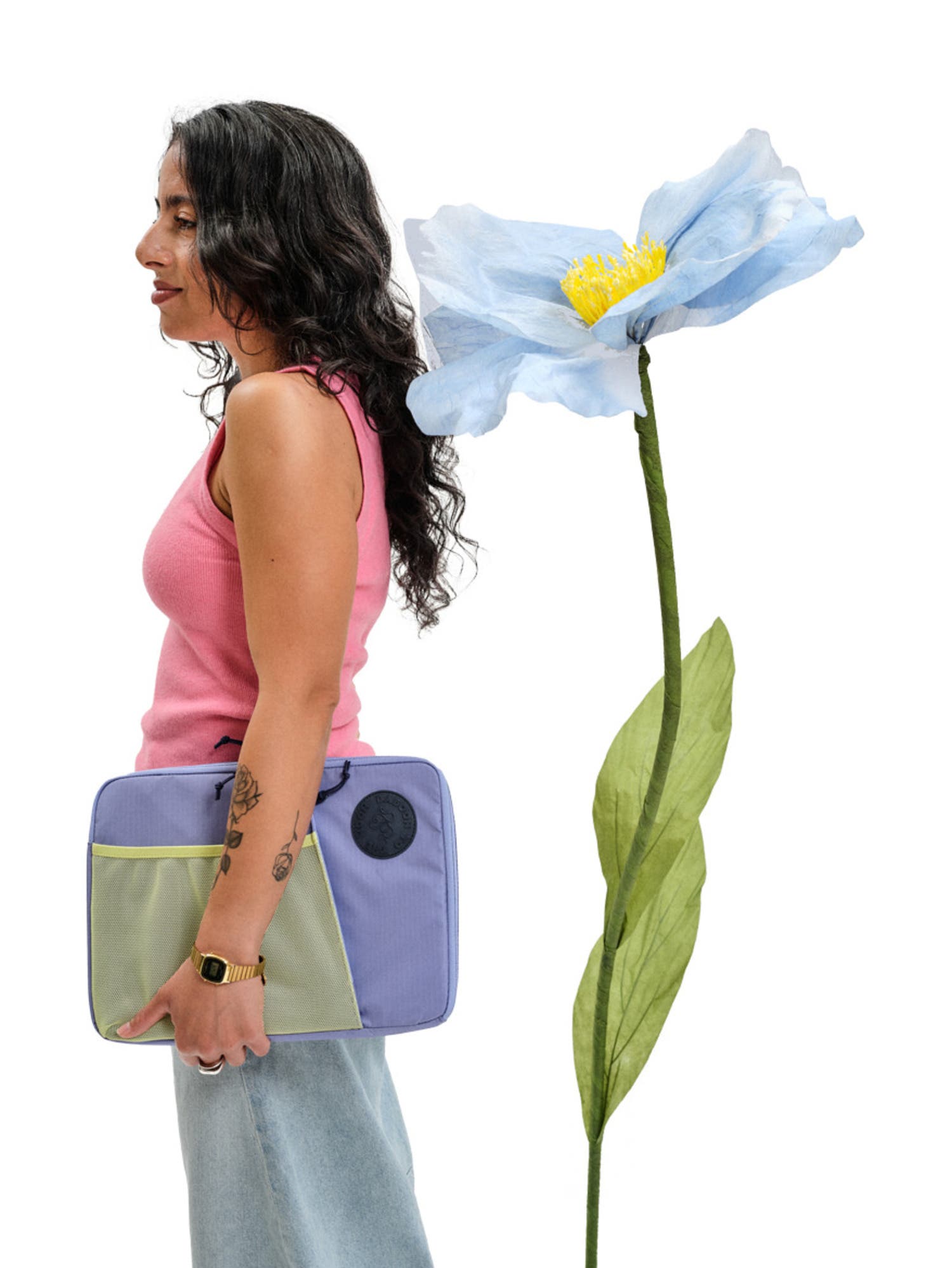 Baboon to the Moon Laptop Case, Alternate, color, Mystic Violet