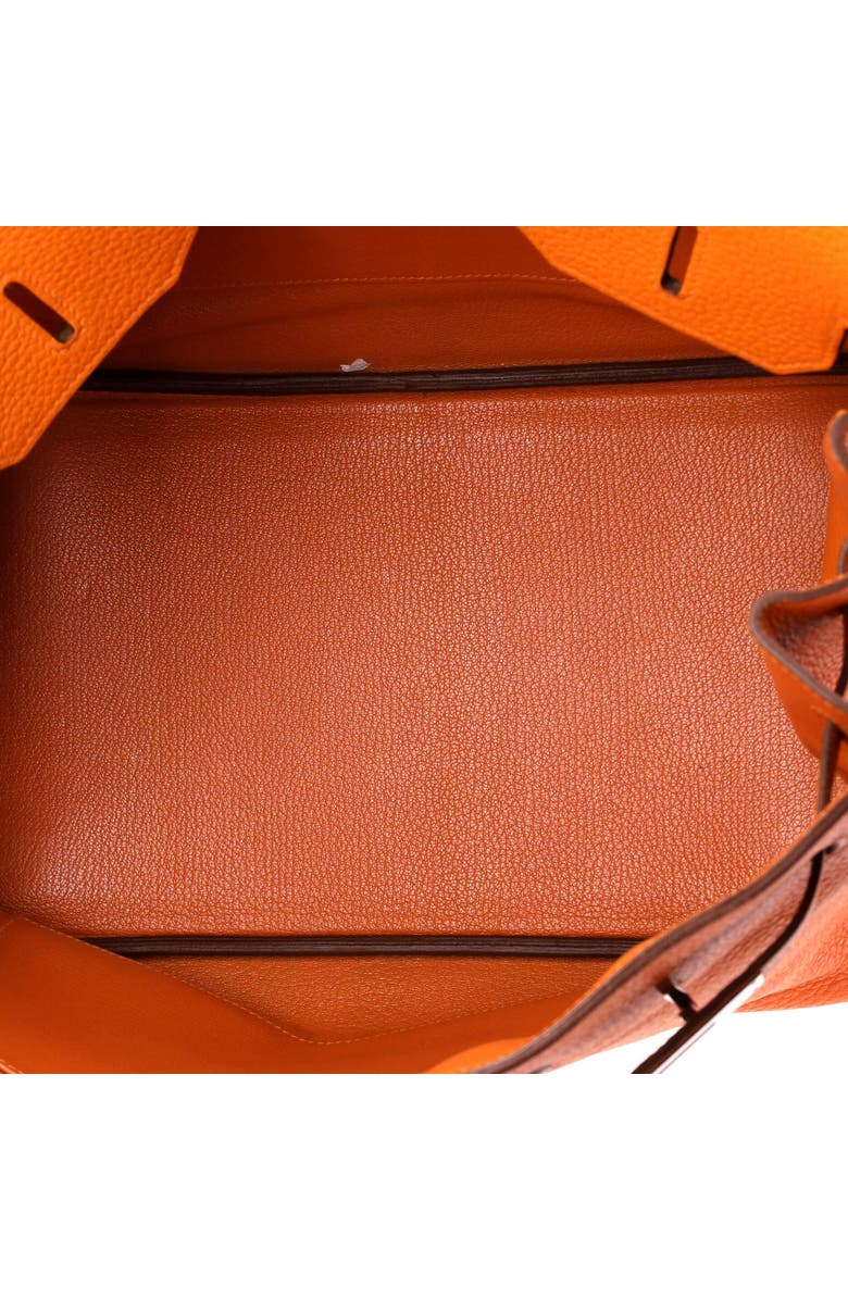 Pre-Owned Hermes Birkin Handbag Orange Clemence with Palladium Hardware 35, Alternate, color, Orange H
