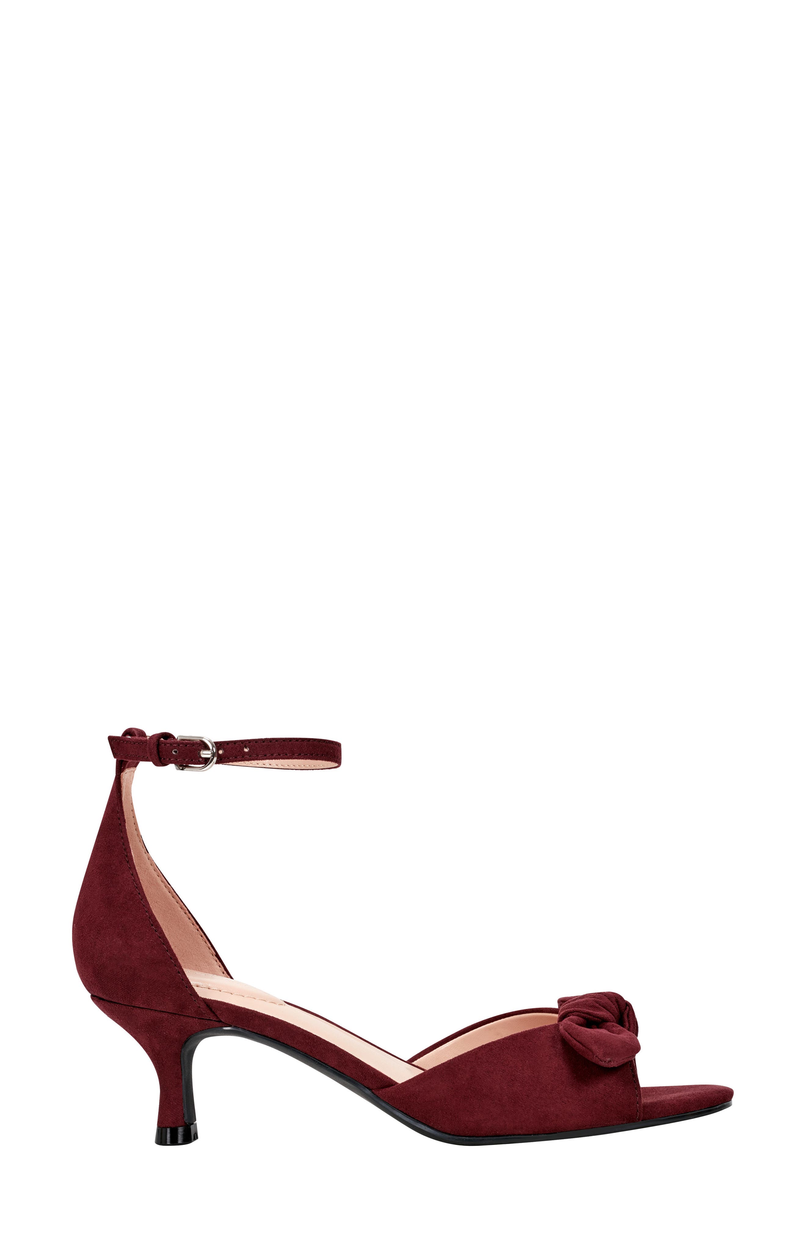 Bandolino Andora Ankle Strap Kitten Heel Sandal, Alternate, color, Dre01