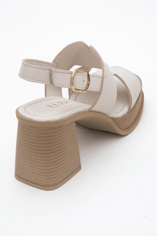 Forever & Always Shoes Zennia Leather Platform Sandal