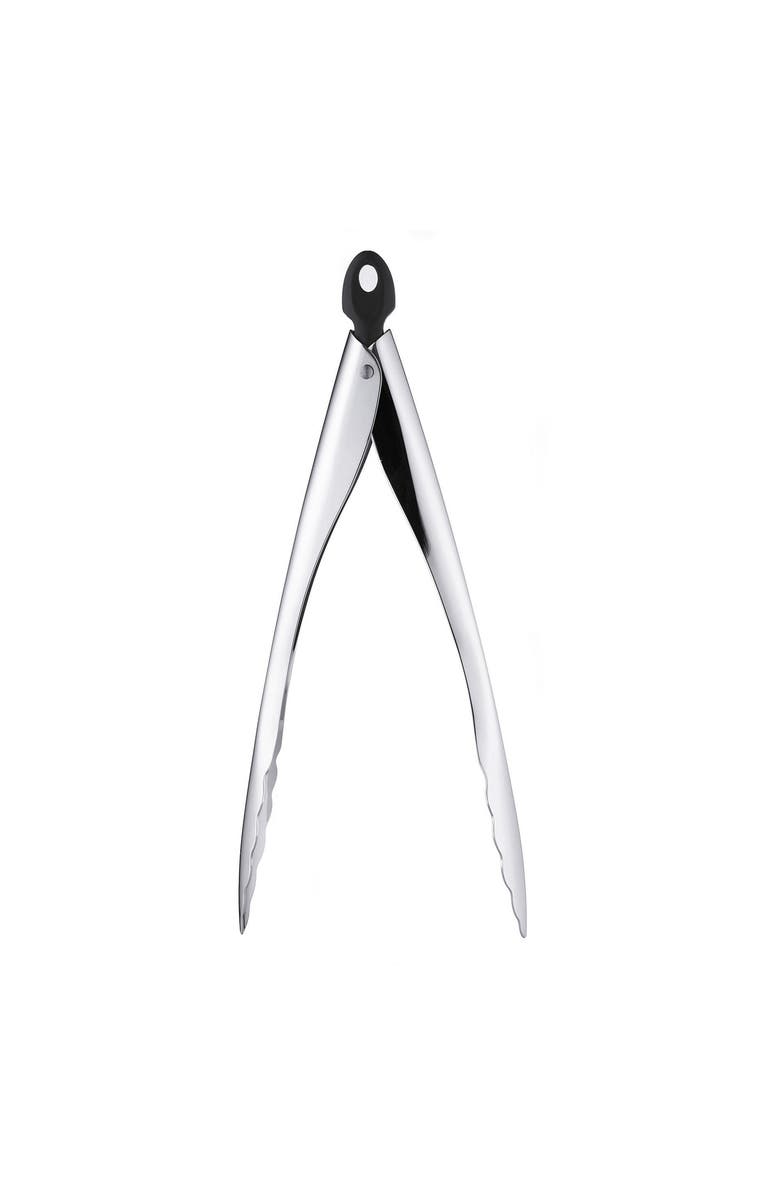 CUISIPRO 12 Inch Locking Tempo Tongs, Stainless Steel, Main, color, Silver