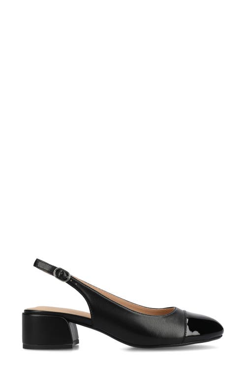Shop Journee Collection Sammie Slingback Pump In Black