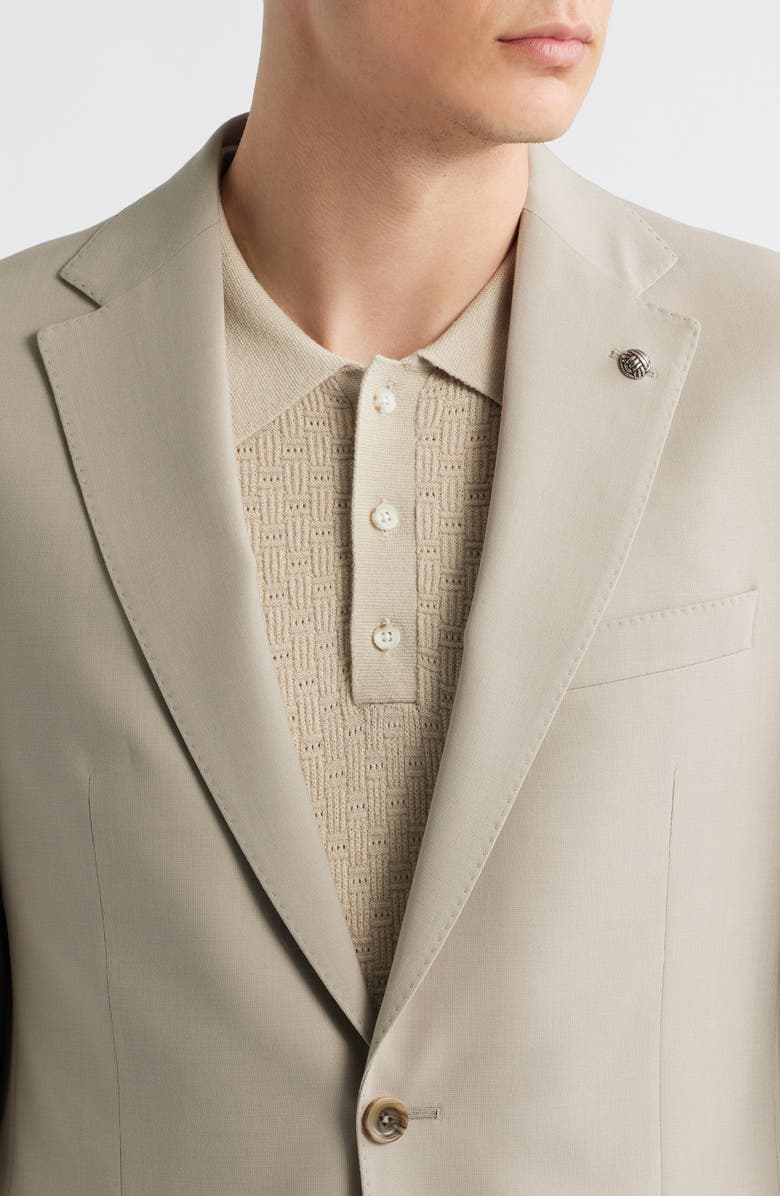 Jack Victor Esprit Solid Stretch Suit, Alternate, color, Tan