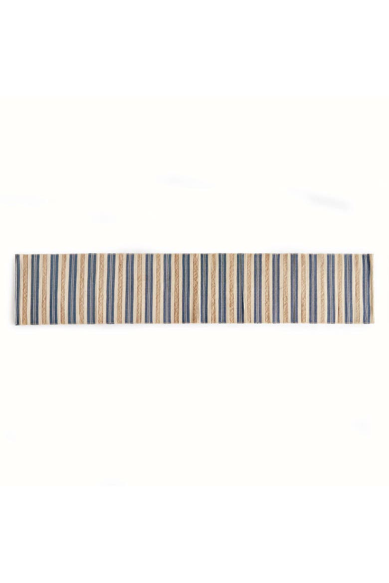 Barclay Butera Sycamore Canyon Striped Runner, Main, color, Blue
