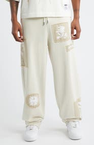 MEMORY LANE Patch Flyer Drawstring Sweatpants