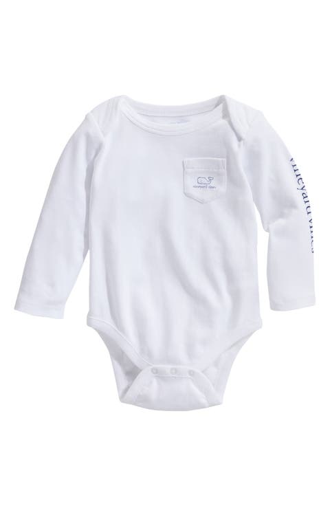 Whale Long Sleeve Cotton Graphic Bodysuit (Baby)