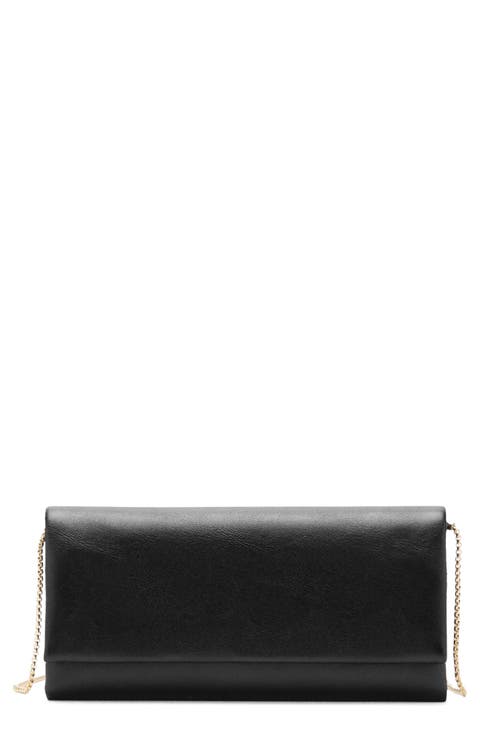 Metallic Faux Leather Crossbody Bag