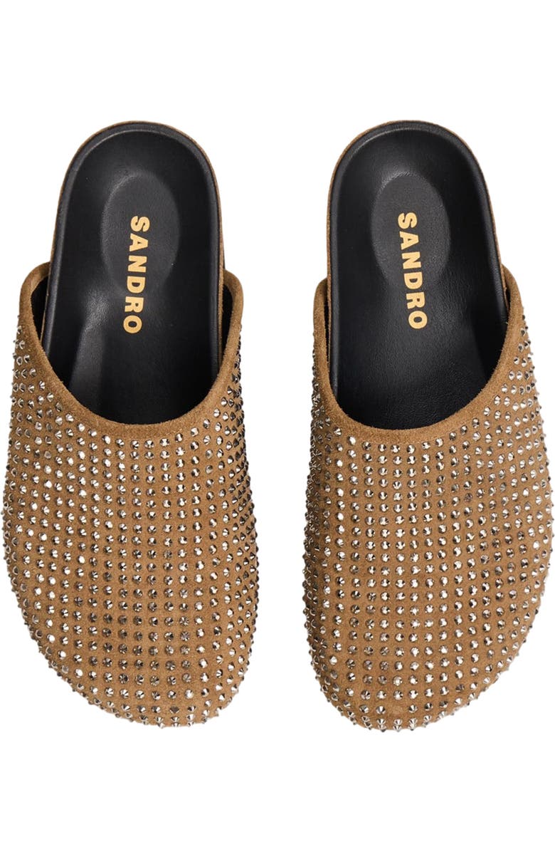 SANDRO Rhinestone mules, Alternate, color,