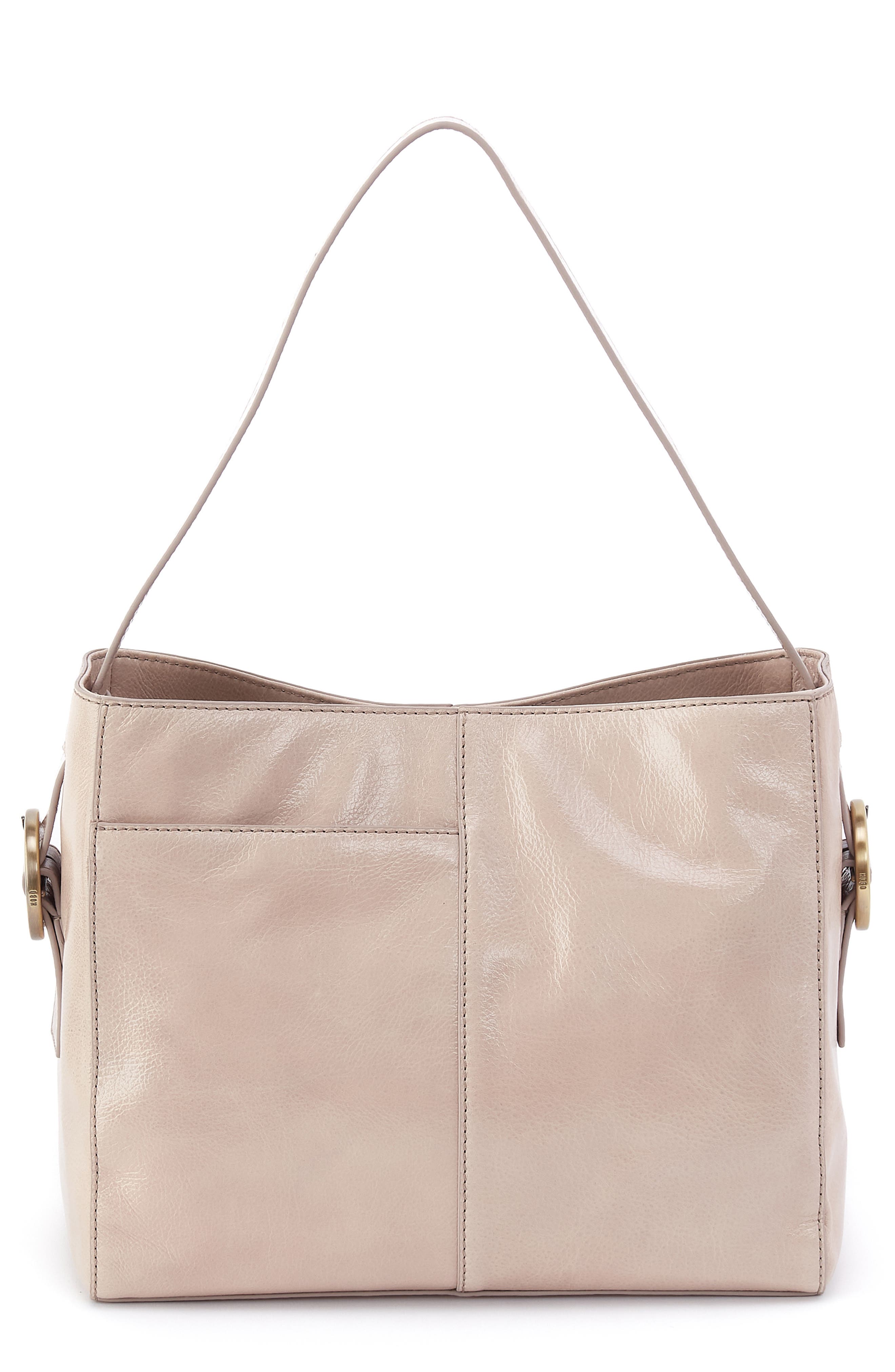 HOBO Render Leather Hobo Bag, Main, color, Stone Gloss