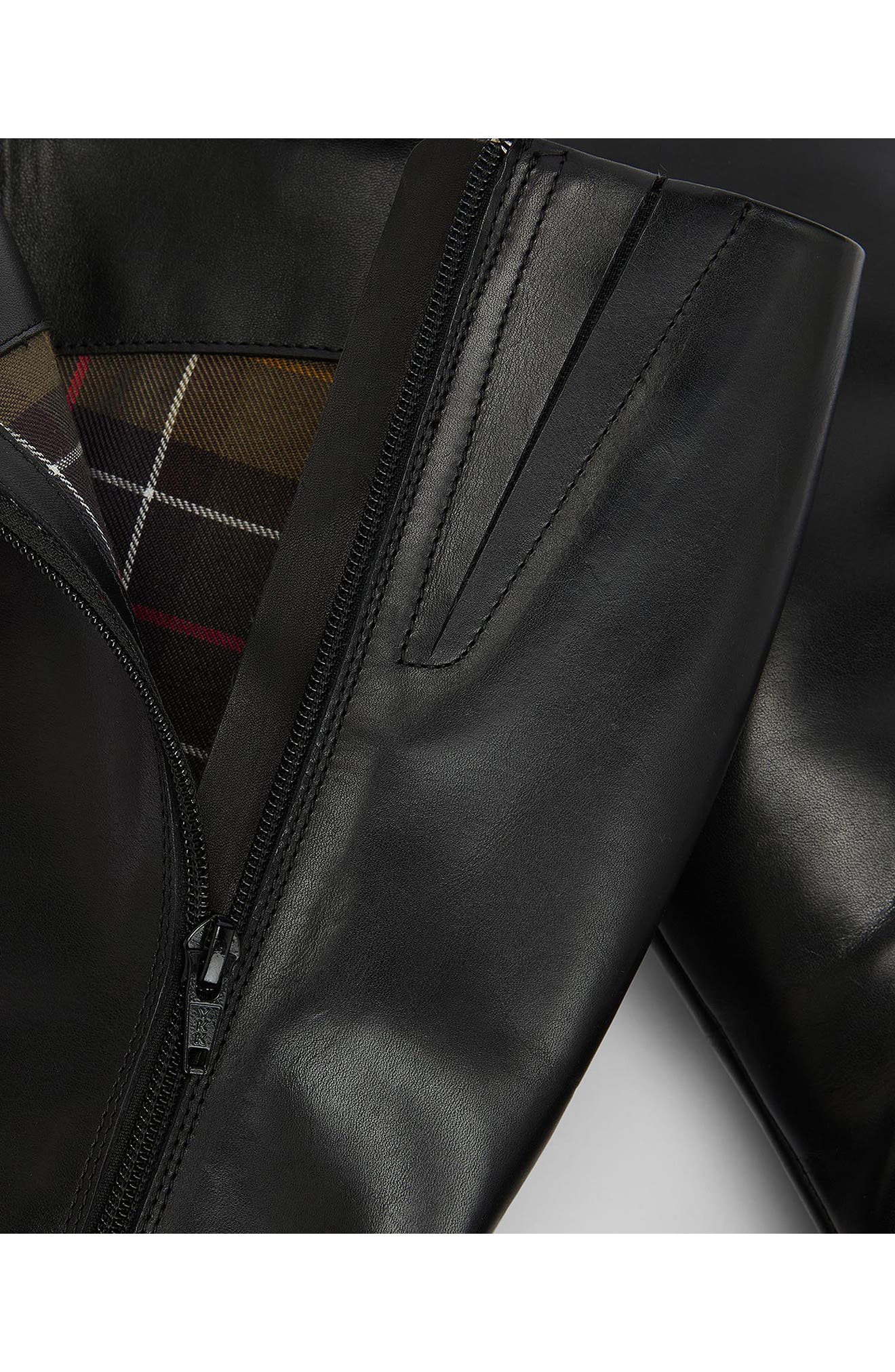 Barbour Theodora Knee High Boot, Alternate, color, Black