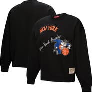 Mitchell & Ness Women's Mitchell & Ness Black New York Knicks Hardwood Classics Home Team Pullover Sweatshirt