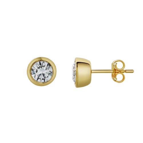 Luvmyjewelry Uyarak 14k Gold Lab Grown Round Solitaire Diamond Earrings In 14k Yellow Gold