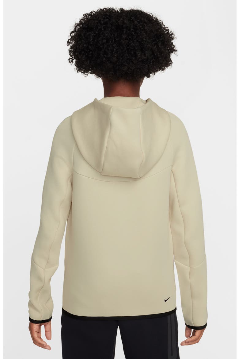 Kids' Sportswear Tech Fleece Full Zip Jacket, Alternate, color, LIGHT KHAKI/ BLACK/ BLACK