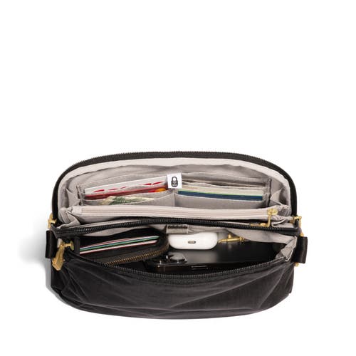 Baggallini Coastal Flip Lock Camera Bag Crossbody In Purple