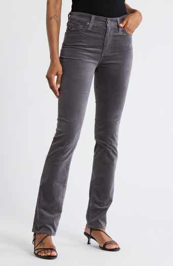 AG Mari Mid Rise Slim Straight Leg Corduroy Pants