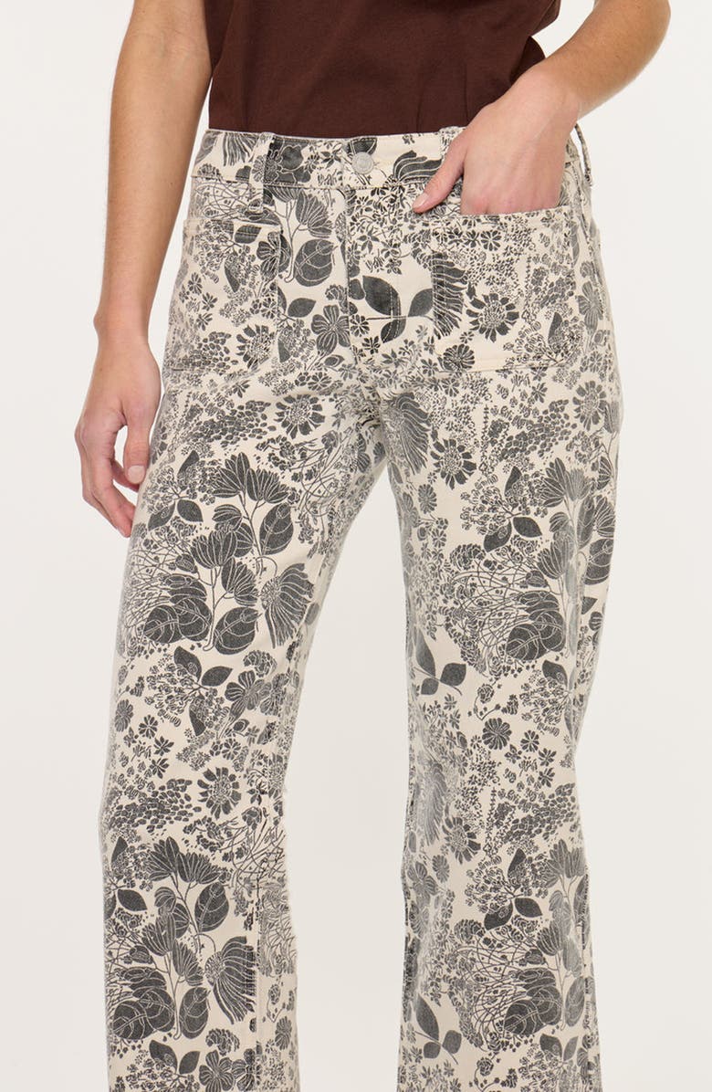 KanCan Shera Mid Rise Ankle Wide Jeans, Alternate, color, Ecru