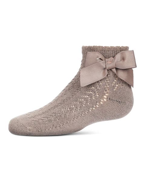 Knit Openwork Bow Anklet Socks (Toddler, Little Kid & Big Kid)