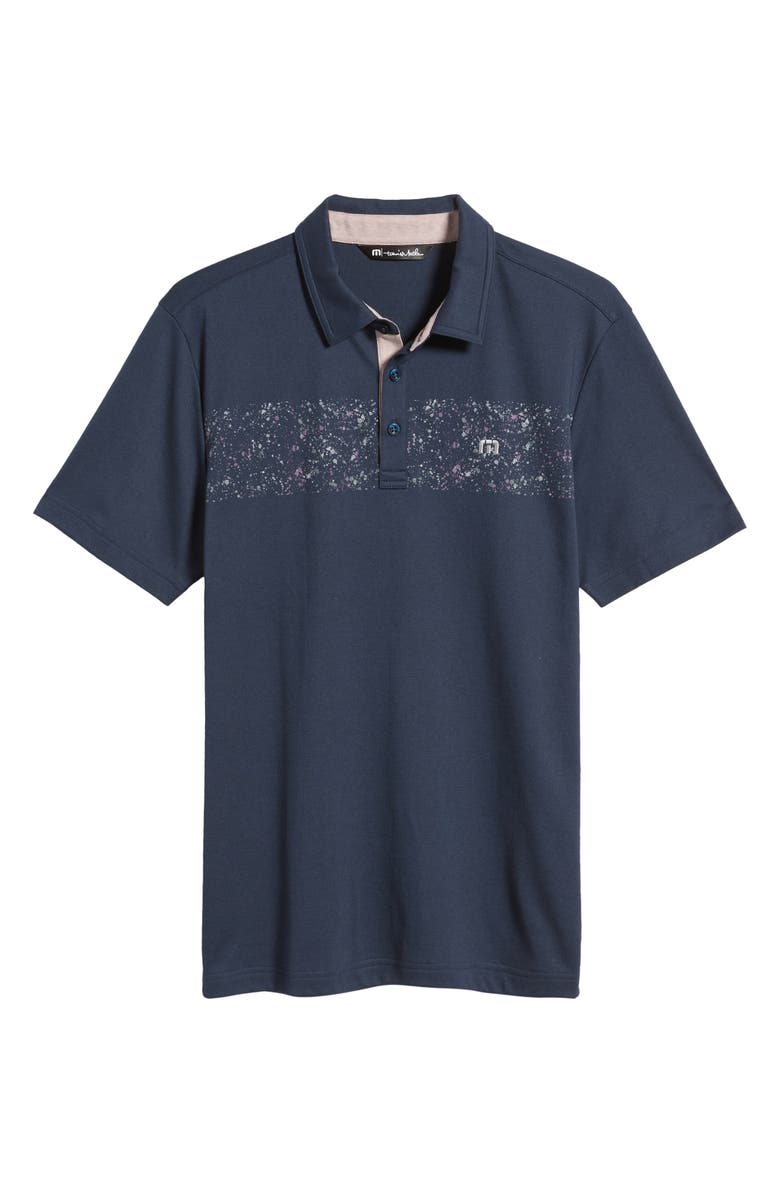 TravisMathew Splatter Stripe Polo, Alternate, color,