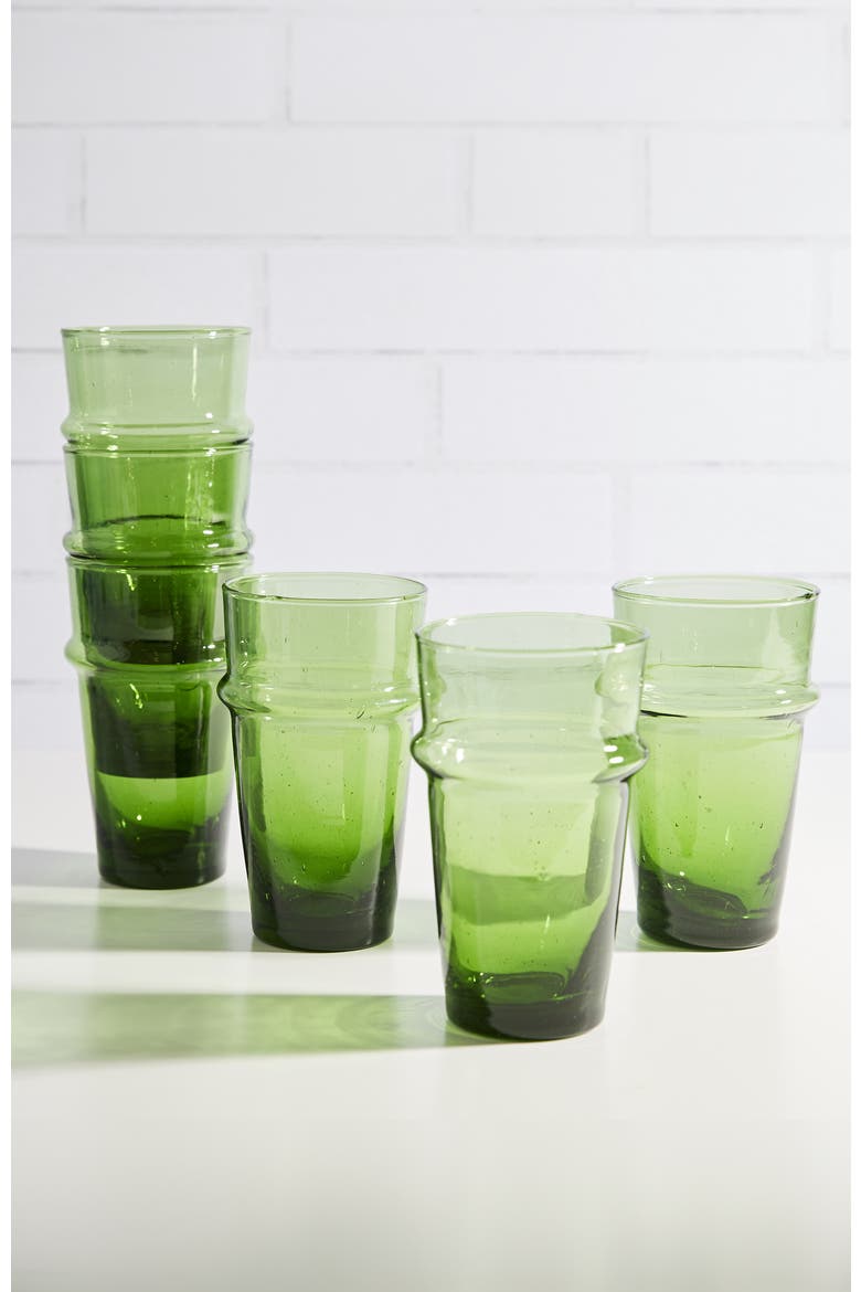 Beldi Stacking Glass, Alternate, color, GREEN