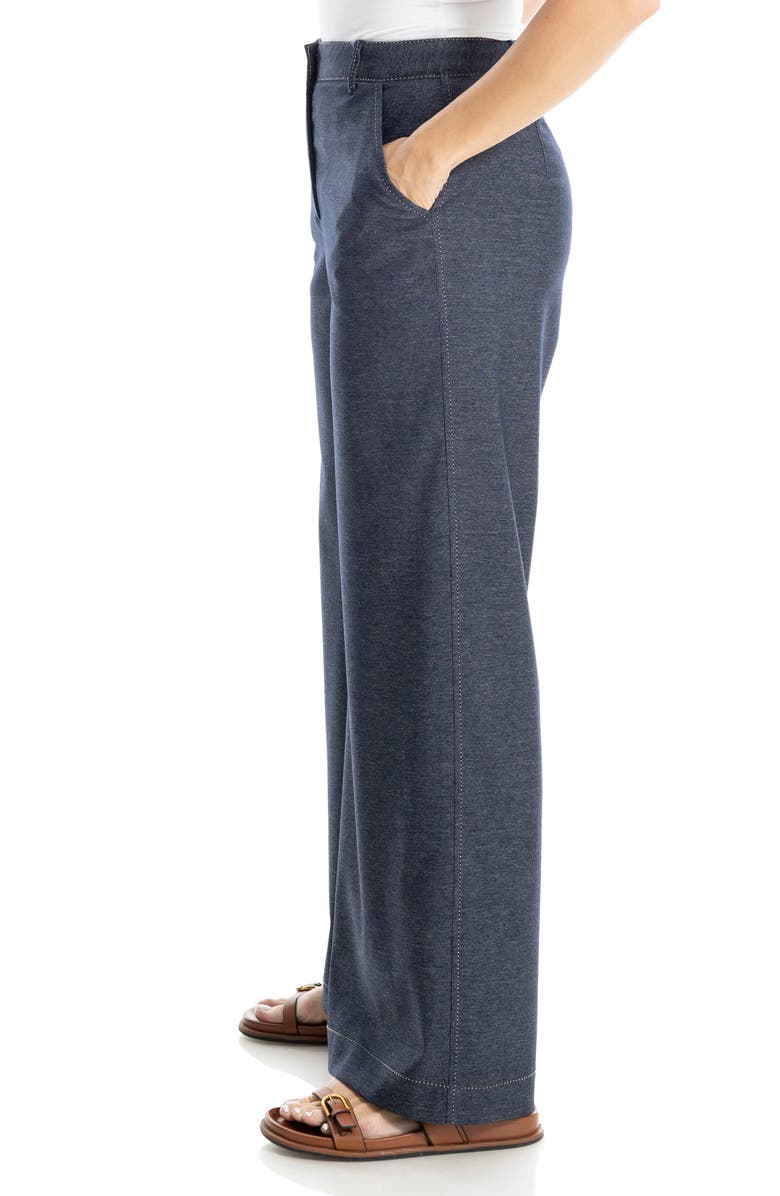 MAX STUDIO Wide Leg Pants, Alternate, color, Indigo