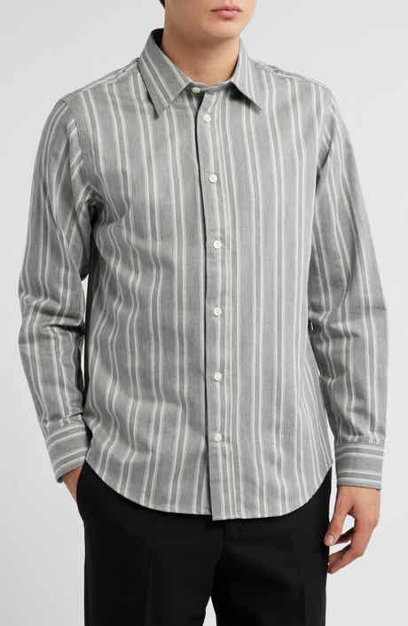 NN07 Colby 5332 Stripe Organic Cotton Button-Up Shirt