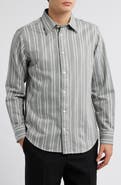 NN07 Colby 5332 Stripe Organic Cotton Button-Up Shirt