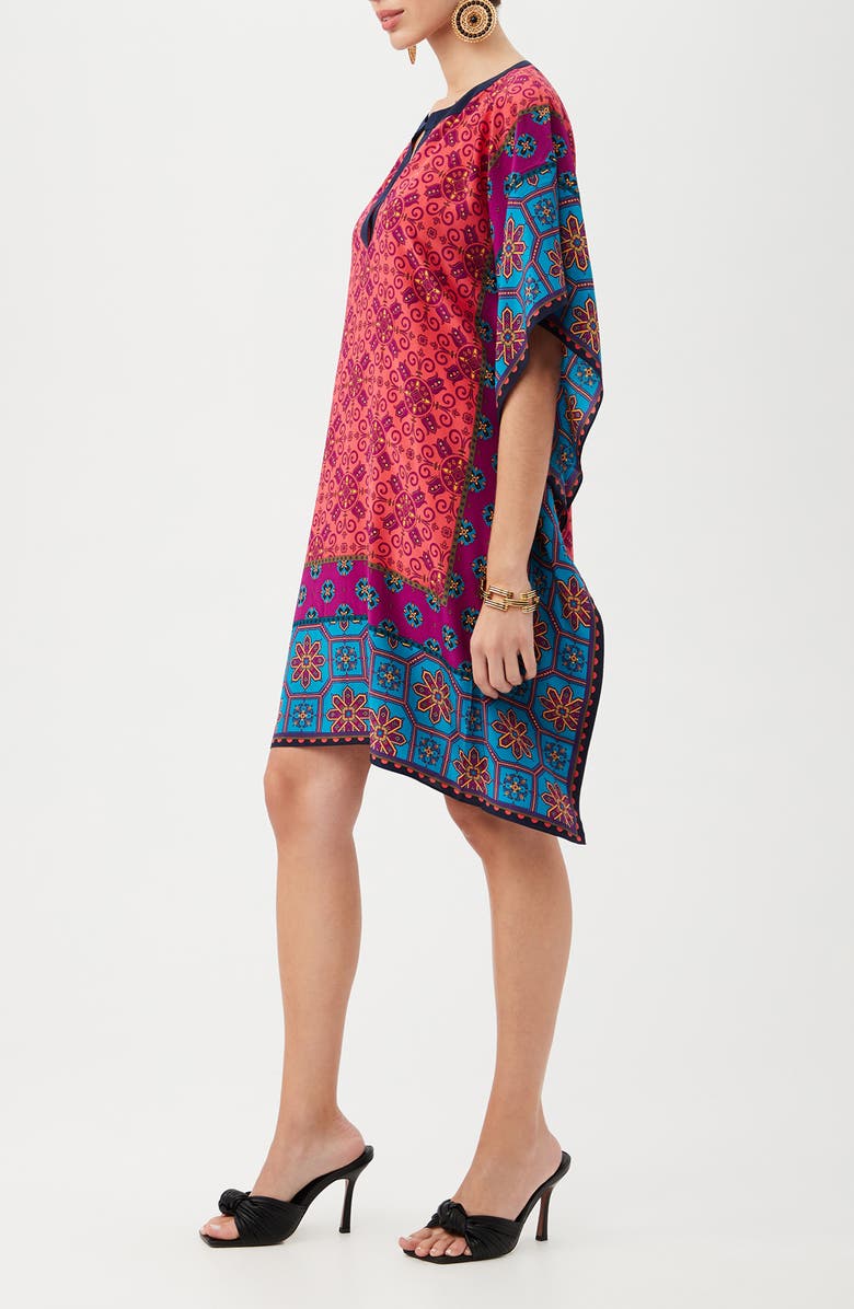 Trina Turk Theodora Silk Caftan Dress, Alternate, color,