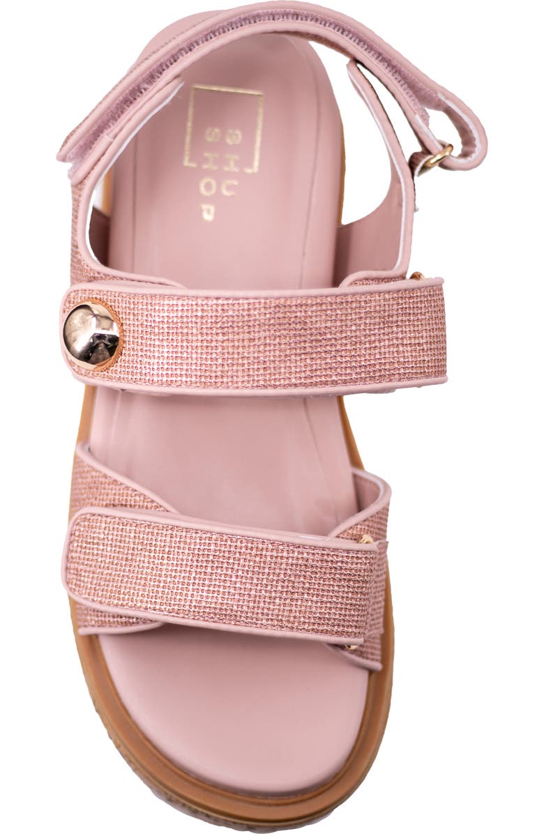 SHUSHOP Lucille Platform Sandal, Alternate, color, Blush Woven