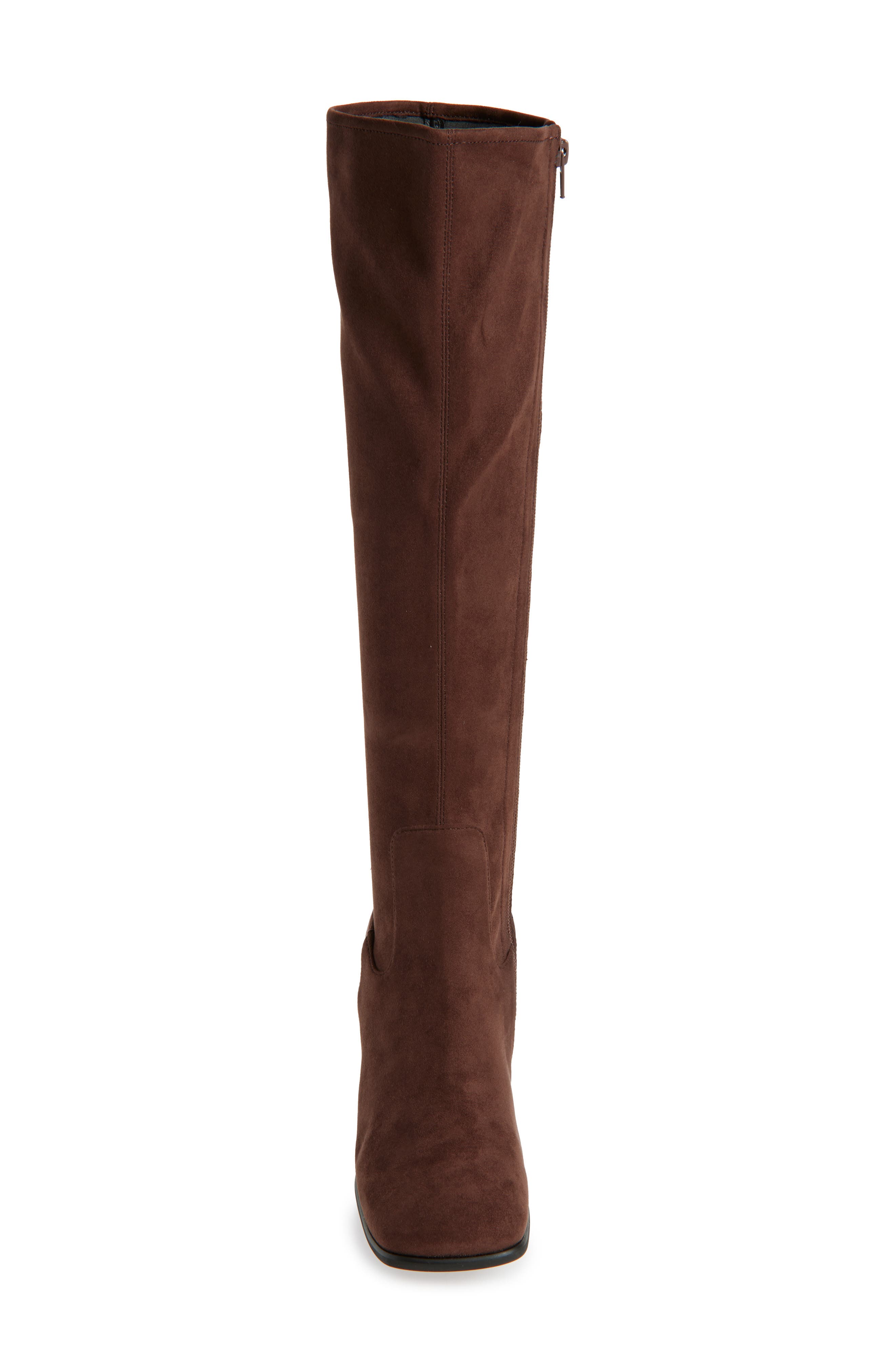 Jeffrey Campbell Hotlava Knee High Boot, Alternate, color, Dark Brown Suede