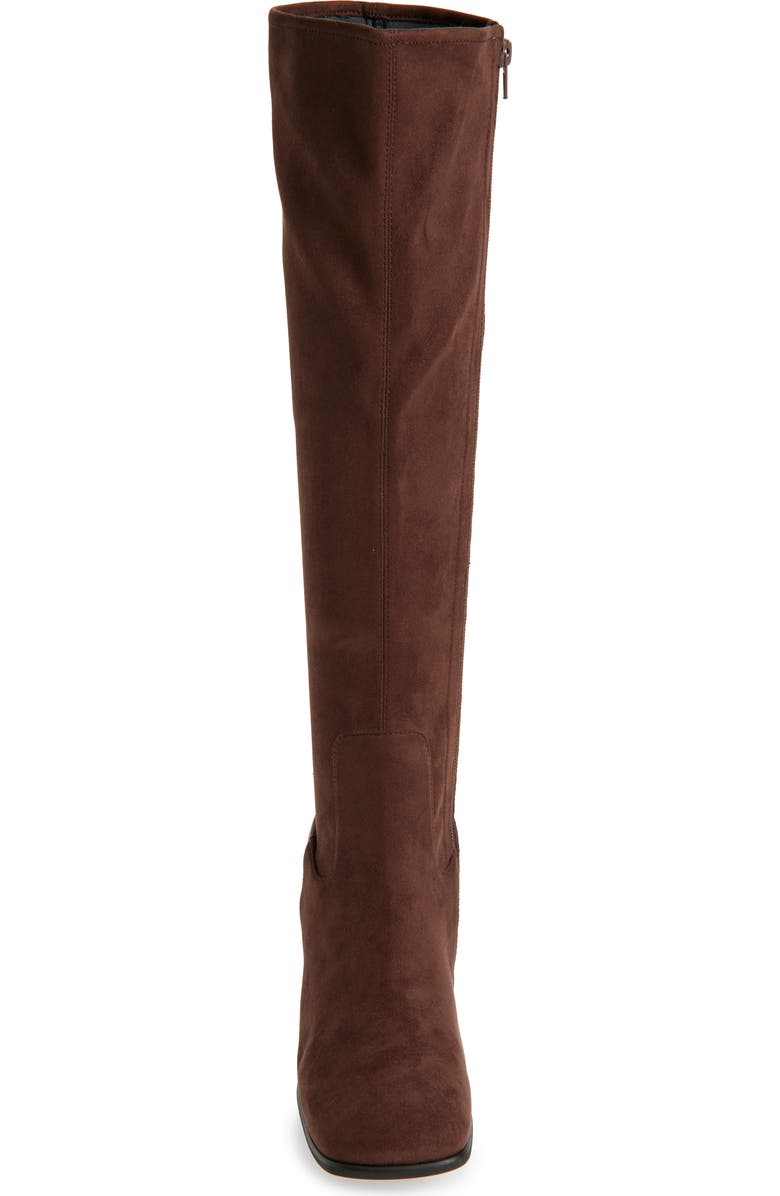 Jeffrey Campbell Hotlava Knee High Boot, Alternate, color, Dark Brown Suede
