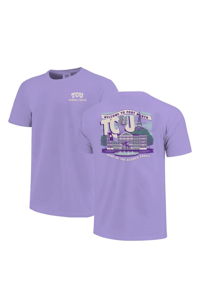 IMAGE ONE Youth  Purple TCU Horned Frogs Local Campus Scene T-Shirt, Alternate, color, Purple